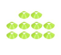 Cônes de Disque de Football, disques d'obstacle d'entraînement, Haute résistance, Couleur vive, Anti-décoloration, pour Football, Basket-Ball, Enfants et Adultes, matériau PE, 8 (Vert)