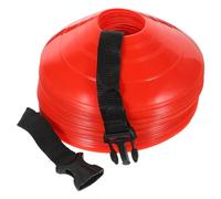 Cônes de Disque pour Entraînement de Football, Lot de Set de Set Rouge | Plastique, Usage Sportif Extérieur, Jours de Pluie, Stabilité Solide