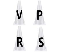 Cônes de Dressage avec Lettres - Marqueurs Équestres pour Manège | Côns d’Entraînement Solides avecs Letters Visibles pours Cavaliers Débutants et Pros | Cônnes Letres - École d’Équitation Paddock