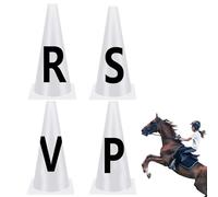 Cônes de dressage pour chevaux, marqueurs de dressage - Équipement d'entraînement de compétition avec lettres pour athlètes équestres