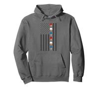 Cônes de Glace d'été Drapeau américain Rouge Blanc Bleu Sweat à Capuche