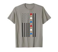 Cônes de Glace d'été Drapeau américain Rouge Blanc Bleu T-Shirt