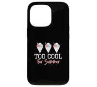 Cônes de Neige Amusants Trop Cool pour l'été pour Un Amateur de Glace rasée Coque pour iPhone 13 Pro