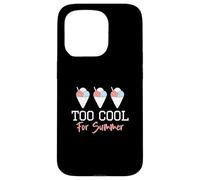 Cônes de Neige Amusants Trop Cool pour l'été pour Un Amateur de Glace rasée Coque pour iPhone 15 Pro