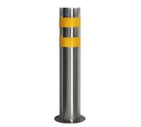 Cônes de poteaux de délinéation de la circulation - Bornes de stationnement durables en acier inoxydable for une sécurité et une visibilité améliorées.(75cm 2Pack)
