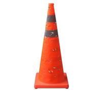 Cônes de sécurité anti-réflexion - Cône de parc de circulation pour l'entraînement sportif des | PVC imperméable avec pied lourd, barrière orange vif pour , aire de jeux, route, industrie