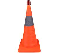 Cônes de sécurité pliables de 28 pouces, cônes escamotables polyvalents avec bandes réfléchissantes, cônes de signalisation avec lumières LED pour l'entraînement à la conduite, le stationnement