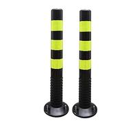 Cônes de sécurité - Poteaux délinéateurs Flexibles pour Le contrôle de la Circulation sur Chantier, parkings et Rues - Bornes de sécurité durables pour Usage Commercial, barrières de sécurit