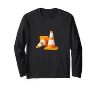 Cônes de sécurité routière - Pylônes Oranges et Blancs Manche Longue