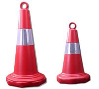 Cônes De Signalisation, Cônes D'interdiction De Stationner Avec Anneau Réfléchissant, Cônes De Signalisation D'urgence Pour Le Stationnement En Bord De Route Et Les Travaux De Construction, 75cm