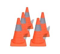 vidaXL Cônes de signalisation escamotables 5 pcs 42 cm Orange