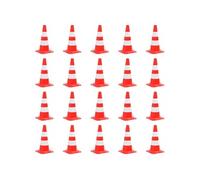 vidaXL Cônes de signalisation réfléchissants 20pcs Rouge et blanc 50cm