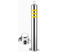 Cônes De Signalisation Réfléchissants en Acier Inoxydable, Poteaux De Délimitation Amovibles Multi-Usages De 65/80 cm pour La Construction, La Sécurité des Piétons et Les Allées.