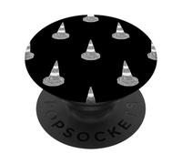 Cônes de signalisation Simples Noir et Blanc PopSockets PopGrip Adhésif