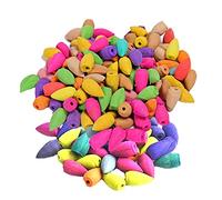 Cônes d'encens 180 pcs Encens Cone Bullet Encens Mixtes Cônes d'encens à Reflux Jasmin Lavande Bois de Santal osmanthus Rose pour Brûleur D'encens pour la Maison,Restaurant,Toilet (180 Pièces)