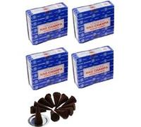 Cônes d'encens à brûler - Naturel - 4 boîtes de 10 - Satya Sai Baba Nag Champa G