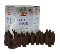 Cônes d'encens à reflux de sauge blanche pour cascade et tapis Inciensos Aromaticos|Incienso|Inciense|Insienso