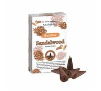 Cônes d'encens Bois de Santal Stamford Backflow - blanc/orange - 4x1x1 cm