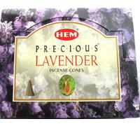 HEM Lot de 12 cônes d'encens Lavande Précieuse - 120 unités - HEM Encens of India