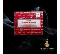 Cônes d'encens - SATYA - Dragon's blood - Lot de 12 - Couleur Rouge - Pour Adultes