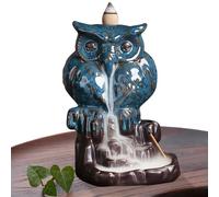 Cônes d'encenseur Support Brûleur d'encens de backflow, brûleur d'encens en cascade en hibou Censateur de censureur, pot de décoration esthétique pour la maison pour usage intérieur