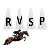Cônes Dressage Matériel Équestre Portable | Cônes d'Entraînement avec Alphabet pour Cavaliers Entraîneurs Organisateurs Travail à Pied Longe Cavaletti Travail sur le
