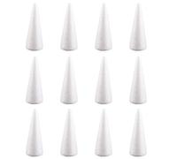 Cônes en polystyrène 12 pièces, 3.94 pouces de hauteur, cône en mousse artisanal pour arbre de noël, fournitures d'arrangement Floral
