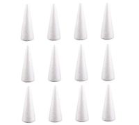 Cônes en polystyrène 12pcs 3, 94 pouces de hauteur de Noël en mousse mousse Cone pour les fournitures d'organisation florale |