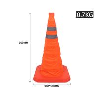 Cônes orange de coulée pliables pour la sécurité routière,cône d'iode polyvalent pour la pratique de la conduite,le stationnement et les accidents de voiture,18 po,28 po - Type Orange 70cm #A