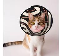 Cônes personnalisés pour animaux de compagnie - Design unique pour chat et chien, collier pour la récupération post-opératoire, cou réglable, détails du visage en vedette L