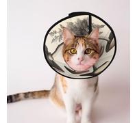 Cônes personnalisés pour animaux de compagnie - Design unique pour chat et chien, collier pour la récupération post-opératoire, cou réglable, illustration de champignon L