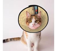 Cônes personnalisés pour animaux de compagnie - Design unique pour chat et chien, collier pour la récupération post-opératoire, cou réglable, entrez dans le labyrinthe de la pensée L