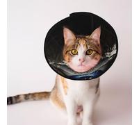 Cônes personnalisés pour animaux de compagnie - Design unique pour chat et chien, collier pour la récupération post-opératoire, cou réglable, œil qui voit tout, L