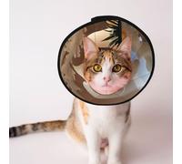 Cônes personnalisés pour animaux de compagnie - Design unique pour chat et chien, collier pour la récupération post-opératoire, cou réglable, poisson papillon M