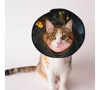 Cônes personnalisés pour animaux de compagnie - Design unique pour chat et chien, collier pour récupération post-chirurgie, cou réglable, la rose dans le monde des contes de fées, L