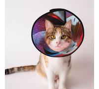 Cônes personnalisés pour animaux de compagnie - Design unique pour chat et chien, collier pour récupération post-opératoire, illustration de transfiguration du cou réglable, furet L