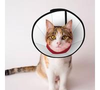 Cônes personnalisés pour animaux de compagnie - Design unique pour chat et chien, collier pour récupération post-opératoire, cou réglable, drapeau japonais M
