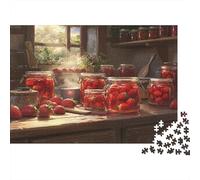 Confection de Confiture de Fraise 1000 Pièces Stock De Cartes Premium Puzzle Premium Collecteurs Jeu Amusant Soulagement du Stress Cadeaux 38x26cm/1000pcs