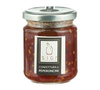 Confection de poivron cultivés en Italie dans un pot en verre 220 g