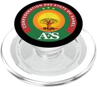 Confédération du Sahel AES Africa Sunset Baobab Logo PopSockets PopGrip pour MagSafe