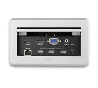 StarTech.com Boîtier de connexion pour table de réunion avec entrées DisplayPort, HDMI et VGA (BOX4HDECP2) - support de fixation