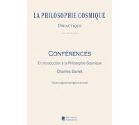 Conférences: En introduction à la Philosophie Cosmique
