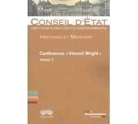 Conférences "Vincent Wright - Volume 3