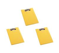 Conférencier en cuir avec porte-bloc pliable avec poche intérieure transparente pour bureau et conférence