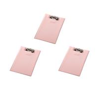 Conférencier en cuir avec porte-bloc pliable avec poche intérieure transparente pour bureau et conférence