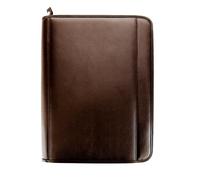 Conférencier - EXACOMPTA - New graffiti chocolat - PU grainé - Fermeture avec zip