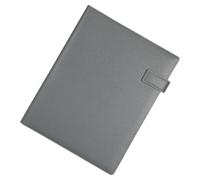 Conférencier multifonction en cuir avec poche pour cartes, fermeture pour stylo, format lettre