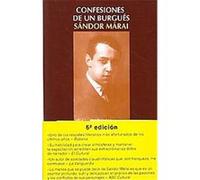 Confesiones De Un Burgues/ Confessions of a Burgos Sandor Marai (Auteur)