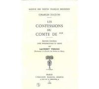 CONFESSIONS DU COMTE DE *** DUCLOS (Auteur)