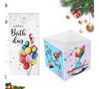 Confetti Box - Surprise Party Popperd, Interactive Portable Fun, Easy to Use for Men Boys Girls Youth Teens Wife Husband Son Daughter Family Friends, Colorful Confetti, 6.69 Inches